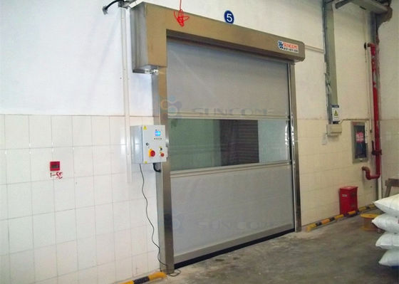 ایمنی درب صنعتی با سرعت بالا با سیستم کنترل اختیاری 1.0-2.0m/s سرعت باز شدن