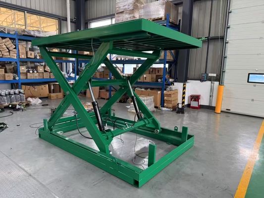 میز بلند کن ثابت هیدرولیک تنظیم شده قیچی 500kg برای لودینگ