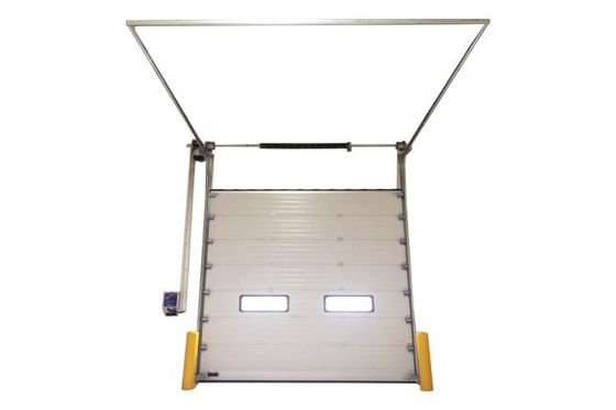 پنجره ی دید PVC درب امنیتی فولادی گالوانیزه درب امنیتی اتوماتیک خارجی